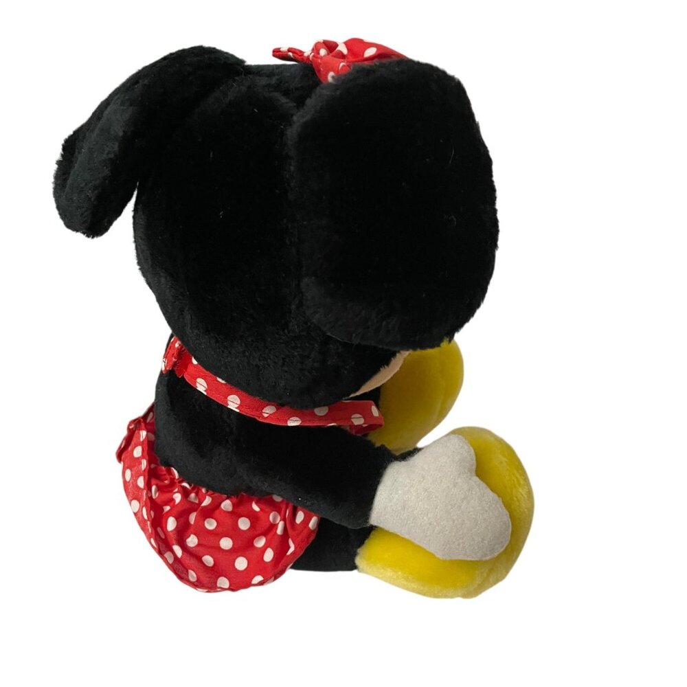 Disney Minnie Mouse Plush Toy Kids OS Red Polka Dot Vintage Original Medallion - Picture 3 of 8